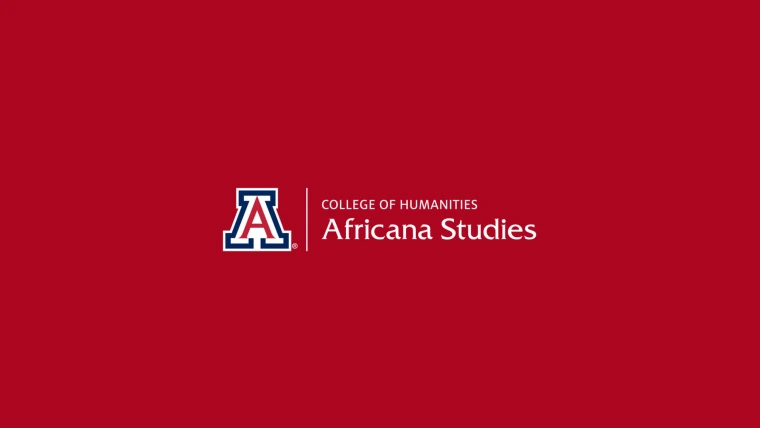 Africana Studies logo over red background
