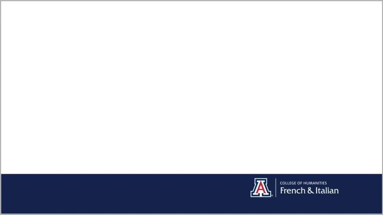 French Department logo over blue bar