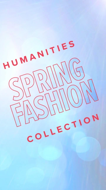 Spring Fashion text over blue sky