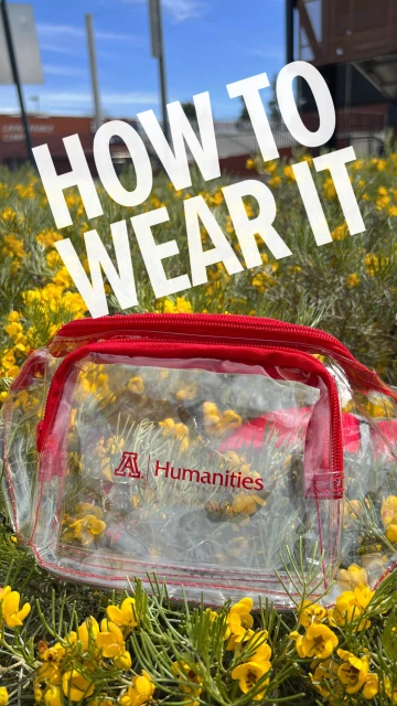 Photo of College of Humanities fanny pack on the grass